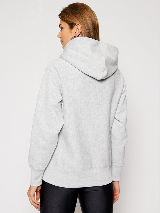 Champion Champion Μπλούζα Script Logo 113794 Γκρι Regular Fit