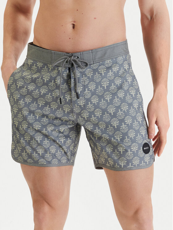RVCA RVCA Pantaloni scurți pentru înot Freeport M1072RFT Gri Regular Fit