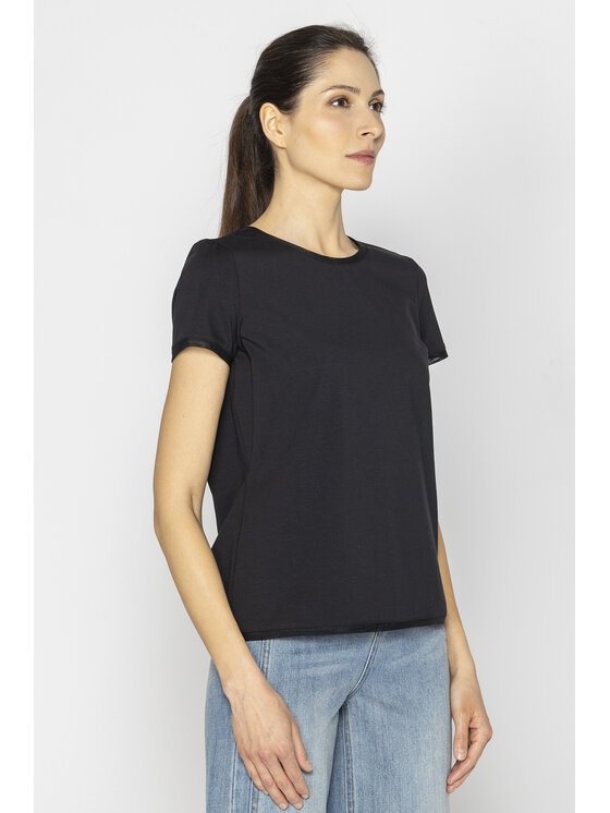 Deni Cler Milano Deni Cler Milano T-Shirt T-DC-T214-E2-10-90-1 Czarny Regular Fit