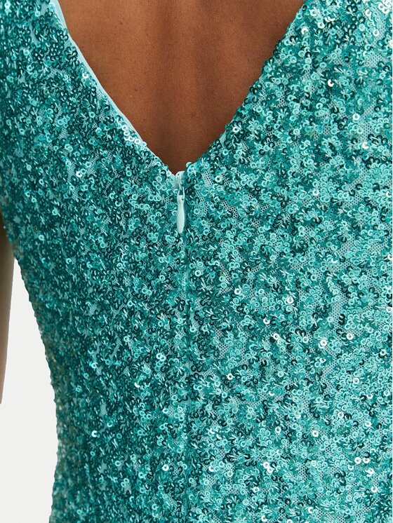 Rinascimento Rinascimento Koktel haljina CFC0123778003 Zelena Regular Fit