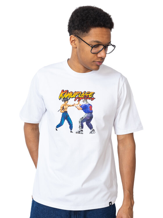 Kamuflage Kamuflage T-Shirt Endgame Biały Oversize