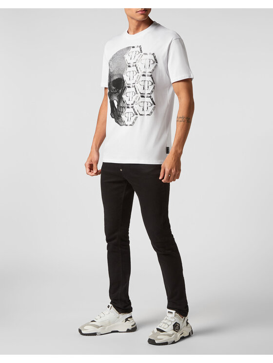 PHILIPP PLEIN PHILIPP PLEIN T-Shirt 3057 Biały Regular Fit
