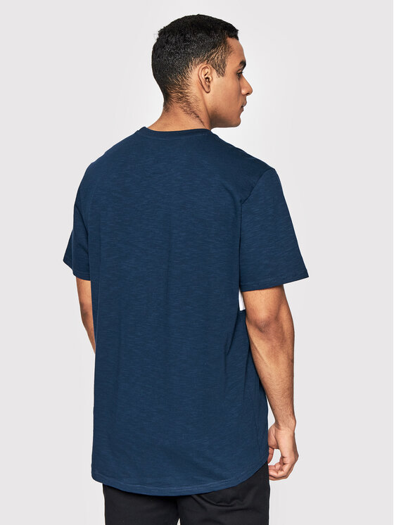 T-shirt KLASYK Flams 1072 Blu scuro Regular Fit