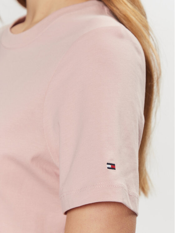Tommy Hilfiger Tommy Hilfiger T-Shirt WW0WW43895 Růžová Regular Fit