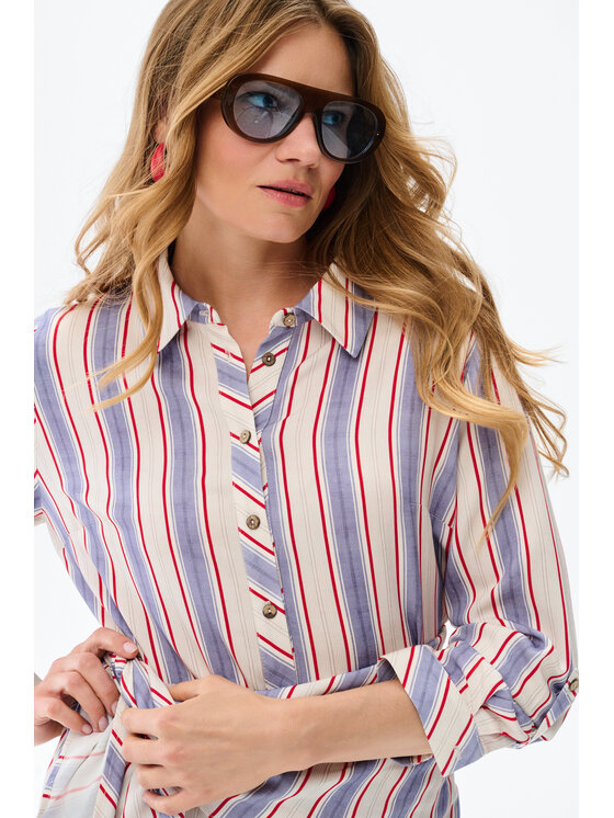 blue shadow blue shadow Koszula Sing Niebieski Regular Fit