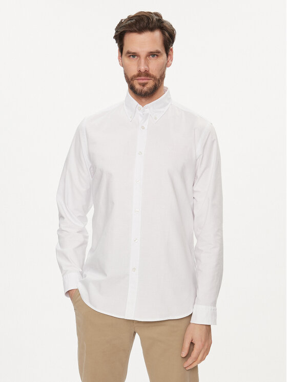 Boss Hemd Rickert 50489341 Weiß Regular Fit | Modivo.de