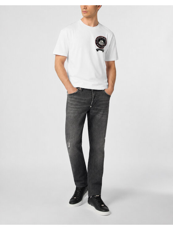 PHILIPP PLEIN PHILIPP PLEIN T-Shirt 31660 Biały Regular Fit