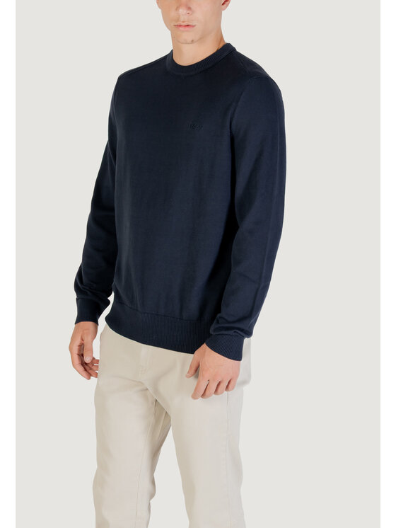 BOSS BOSS Sweter Asac_C 10257116 01 Niebieski Casual Fit