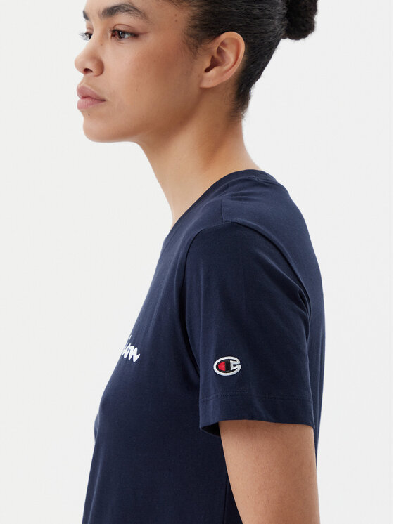 Champion Champion T-särk 118090 Tumesinine Slim Fit