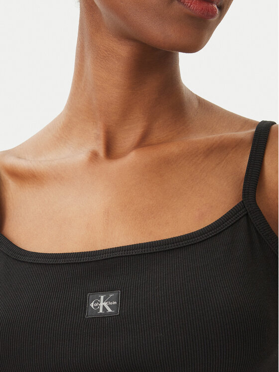 Calvin Klein Jeans Calvin Klein Jeans топ LV047F221G Черен Slim Fit