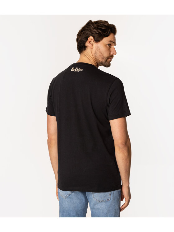 Lee Cooper Lee Cooper T-Shirt DIAMOND5 1160 Czarny Regular Fit