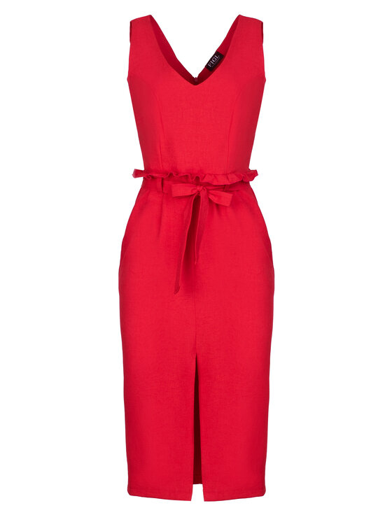 FIGL FIGL Sukienka M633 Czerwony Regular Fit