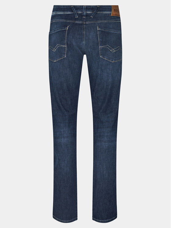 REPLAY Replay Jeansy M914J.000.785 Granatowy Slim Fit