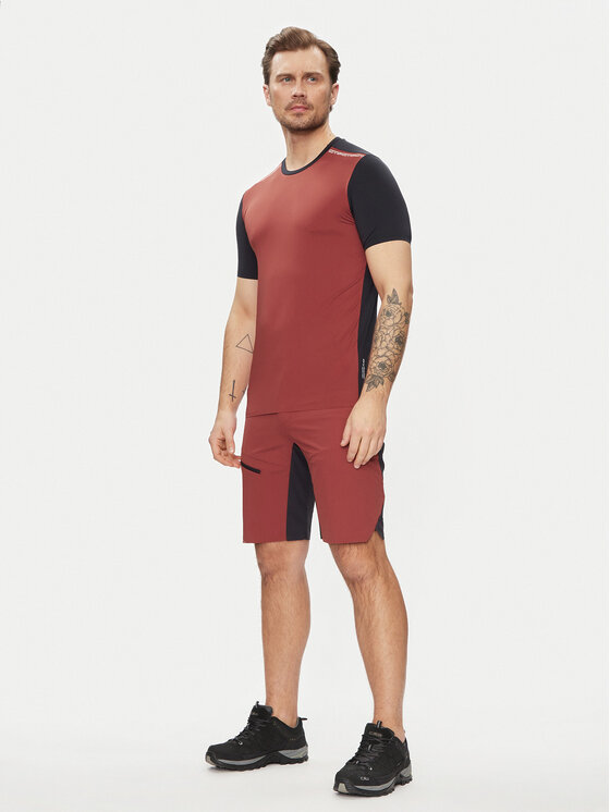 CMP CMP Dviratininko marškinėliai 34N7917 Ruda Slim Fit