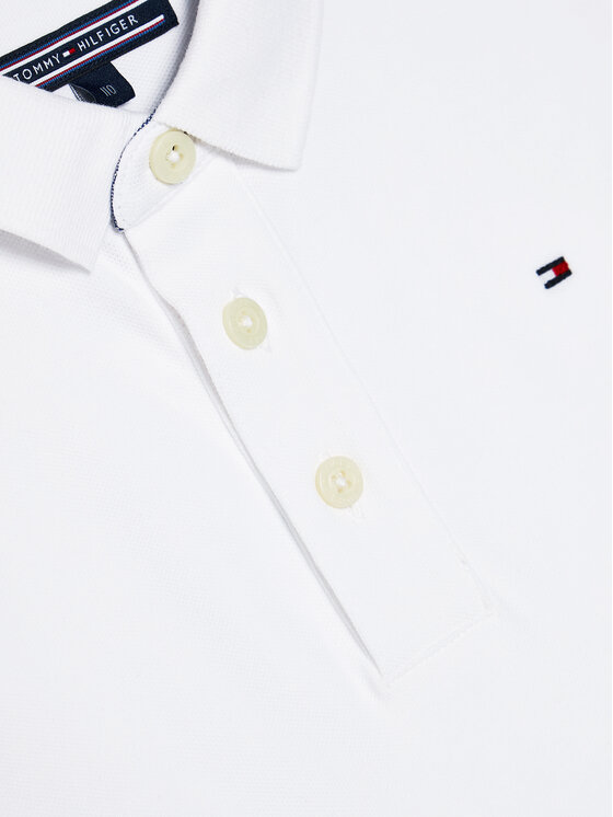 Tommy Hilfiger Tommy Hilfiger Polo Boys Tommy KB0KB03975 S Bianco Regular Fit