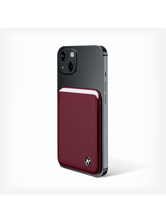 Etui na karty kredytowe napo gloves, Bordowy, iPhone 13, 14, 15, 16