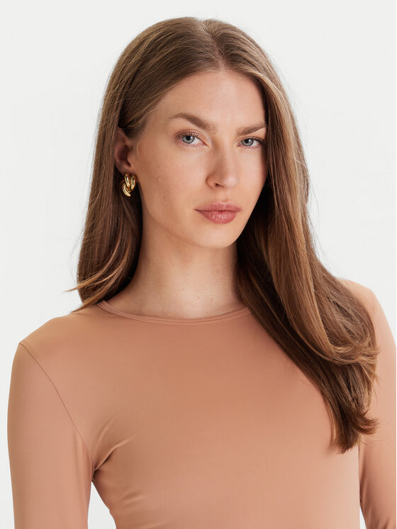 ONLY ONLY Bodijs Frida 15343926 Bēšs Slim Fit