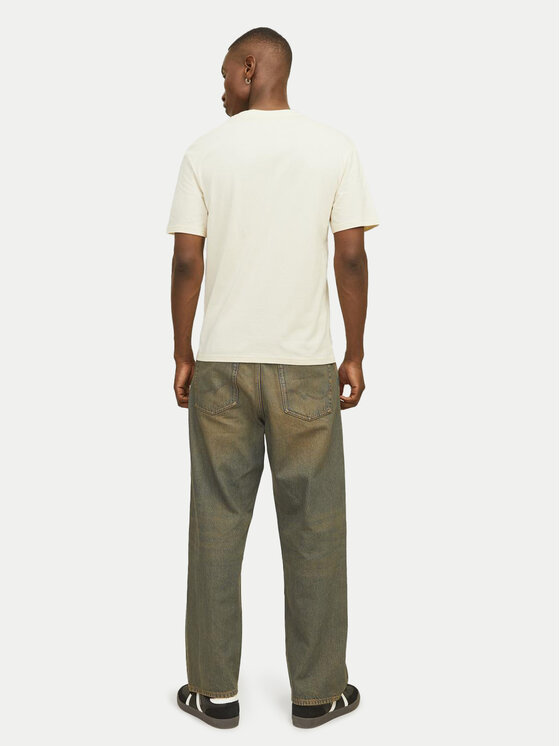 Jack&Jones Jack&Jones Tričko Seven Skull 12262491 Écru Regular Fit