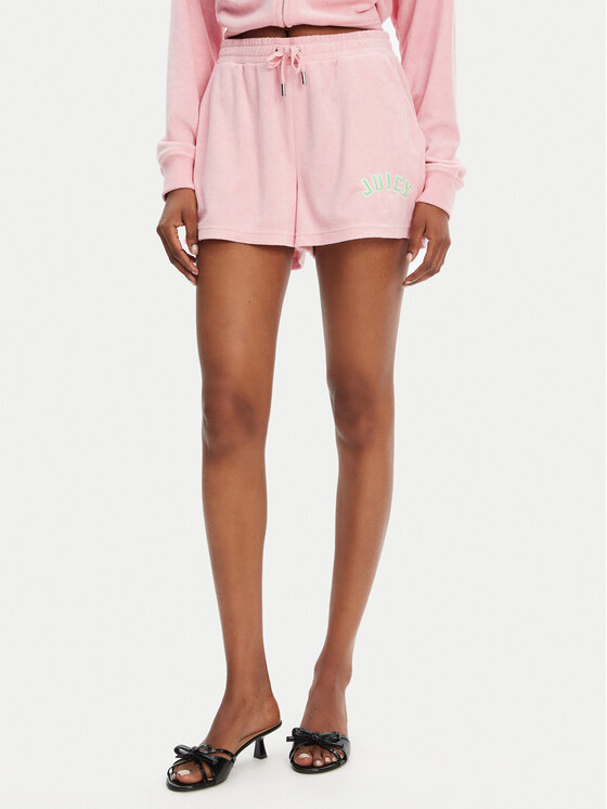 Juicy Couture Juicy Couture Sportovní kraťasy Perkin JCWHS125322 Růžová Relaxed Fit
