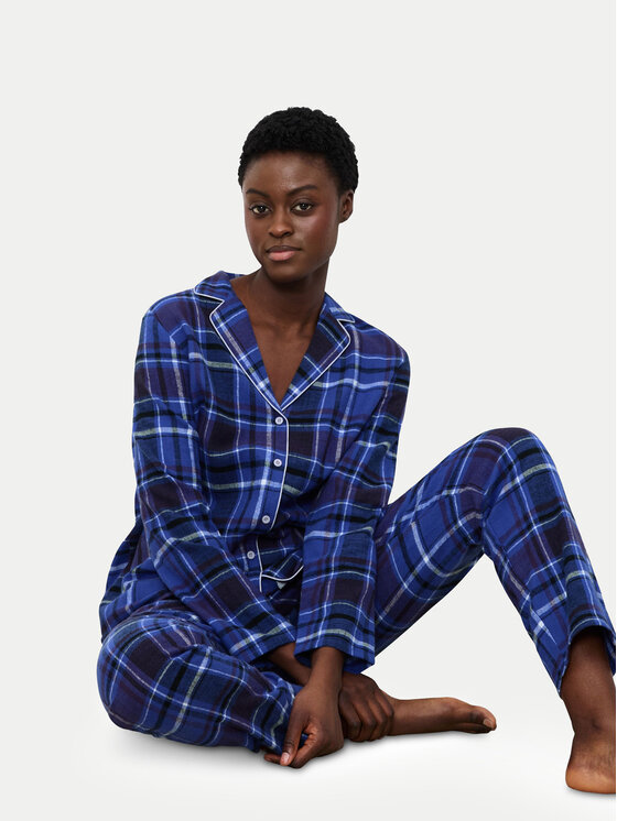 Triumph Triumph Pyjama Boyfriend 10225075 Blau Relaxed Fit