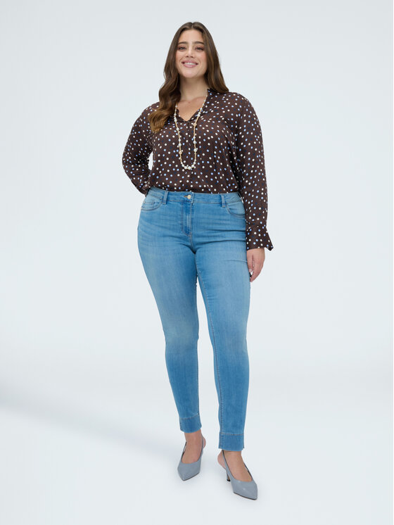 Fiorella Rubino Fiorella Rubino Jeansy P478T105213N004 Turkusowy Skin Fit