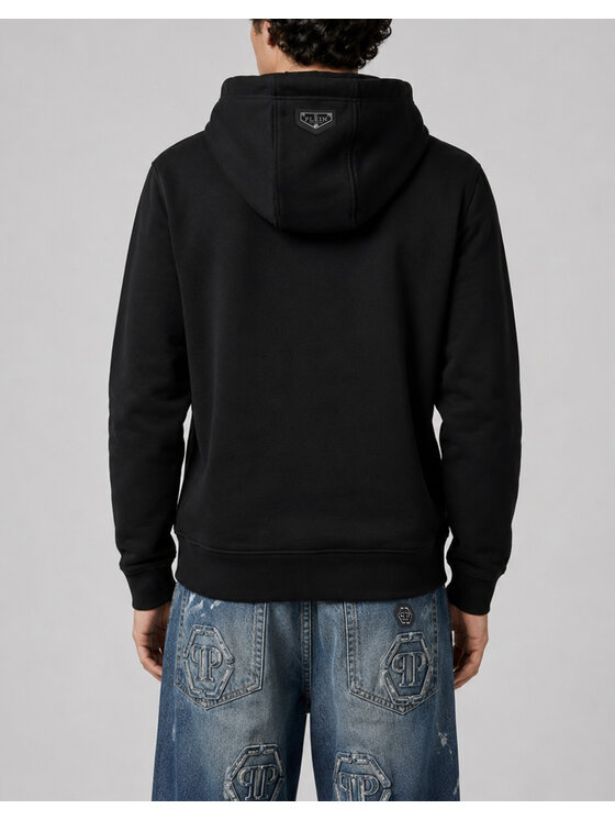PHILIPP PLEIN PHILIPP PLEIN Mikina 31599 Černá Regular Fit