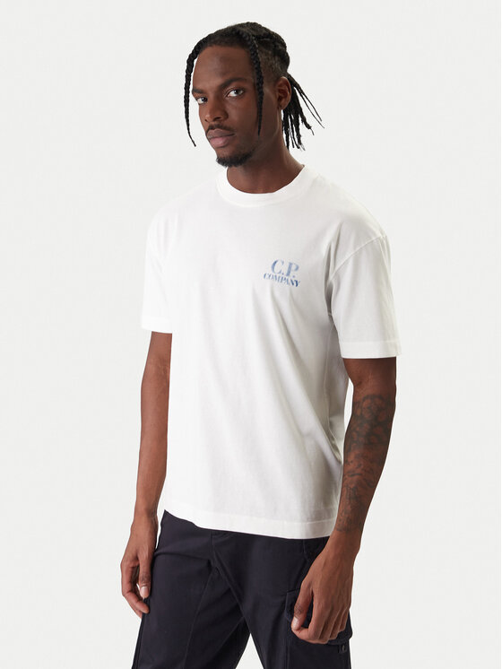C.P. Company C.P. Company T-Shirt 20CMTS143A110579W Εκρού Regular Fit