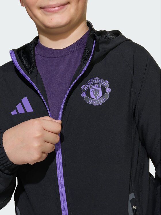 adidas adidas Kurtka wielofunkcyjna Manchester United Tiro 25 Competition Vis Tech Czarny Slim Fit
