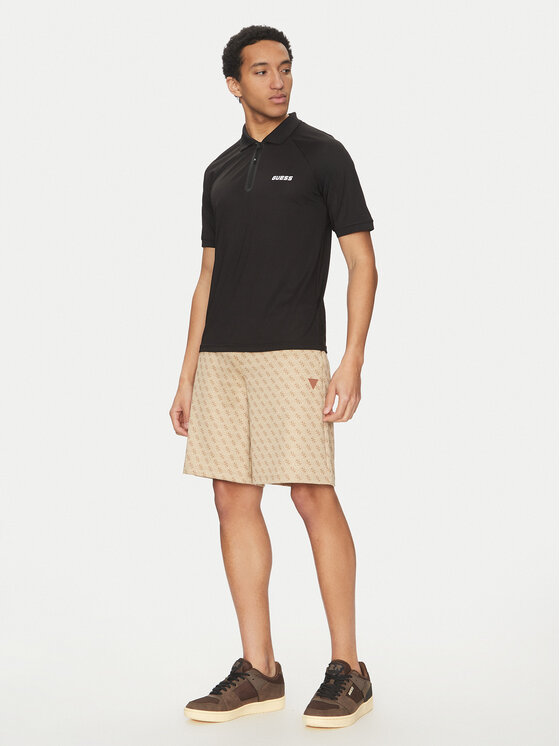 Guess Guess Polo Z5GP00 KCQU2 Czarny Slim Fit