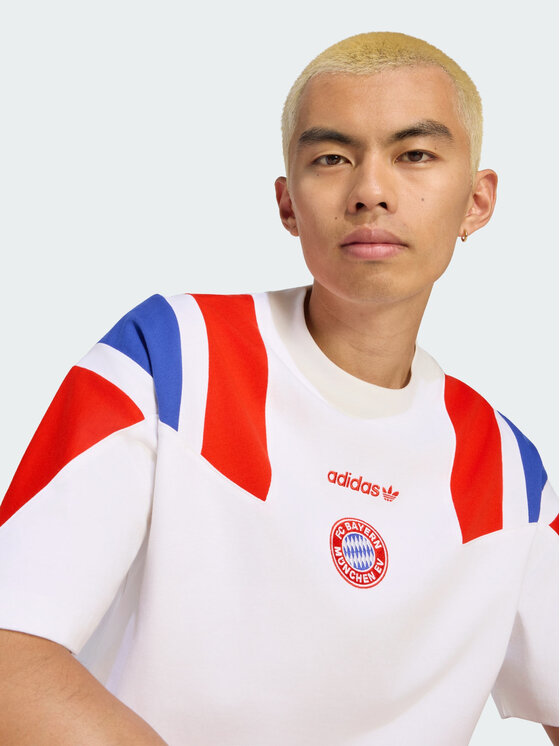 adidas adidas Koszulka techniczna 172414 Biały Loose Fit