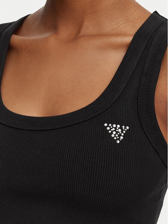 Guess Guess Top V6GP07 K2987 Čierna Slim Fit