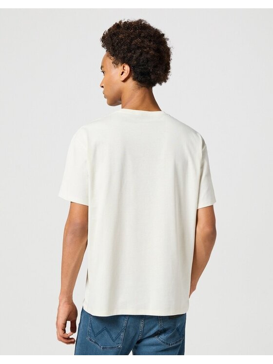 Wrangler Wrangler T-Shirt GRAPHIC TEE Biały Regular Fit