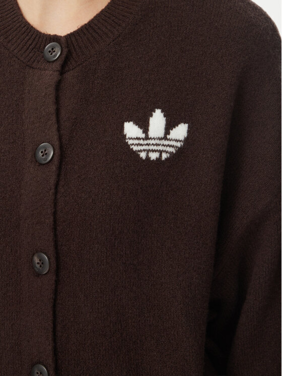 adidas adidas Кардиган Essentials IA4455 Темно-коричневий Loose Fit