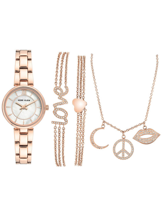 Anne Klein Anne Klein Zegarek AK-3598RGST Różowe złoto