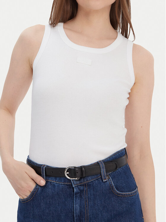 JOOP! JOOP! Top 30040191 Biały Slim Fit