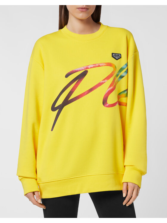 PHILIPP PLEIN PHILIPP PLEIN Bluza 29199 Żółty Regular Fit