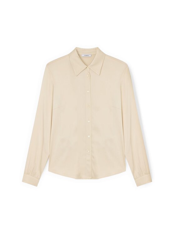 Motivi Motivi Camicia 5192Q400953N011 Crema Regular Fit