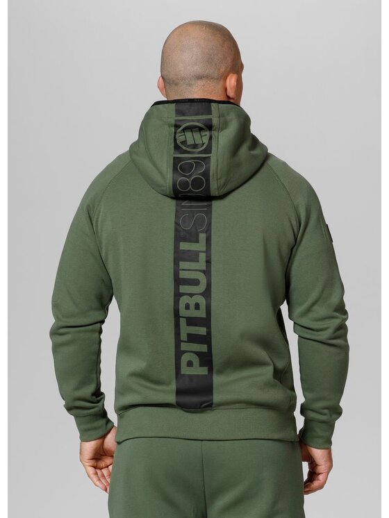 PITBULL PITBULL Bluza Hermes Zielony Regular Fit