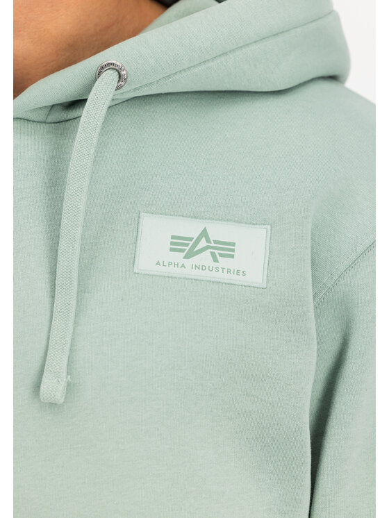 Alpha Industries Alpha Industries Bluza Backprint Hoodie Zielony Regular Fit