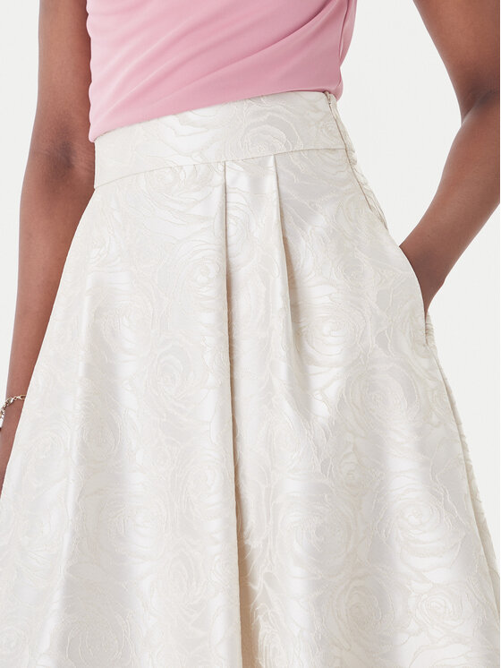 Rinascimento Rinascimento Trapézová sukňa CFC0127694003 Écru Regular Fit