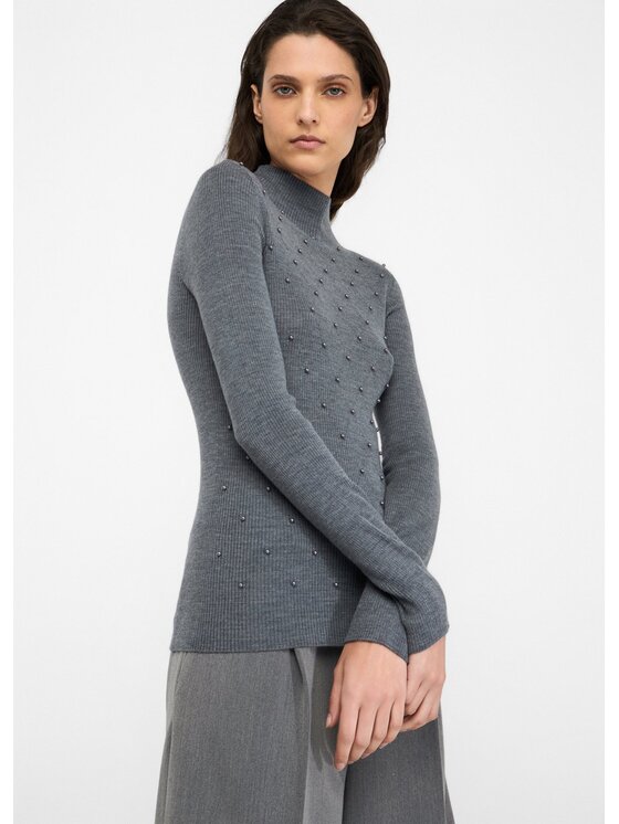 Liu Jo Liu Jo Maglione MF5030MA77Q02050 Grigio Slim Fit