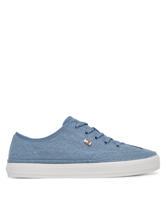 Sneakers Tommy Hilfiger Washed Canvas Vulc Sneaker FW0FW08894 Albastru