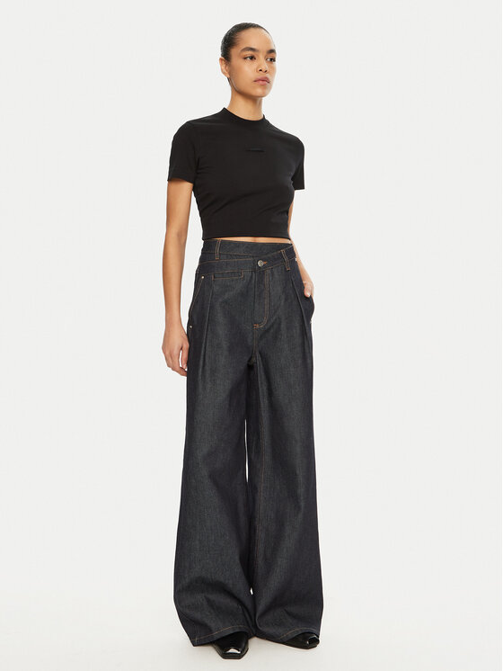 JACQUEMUS JACQUEMUS T-Shirt 24E241JS133 Czarny Regular Fit