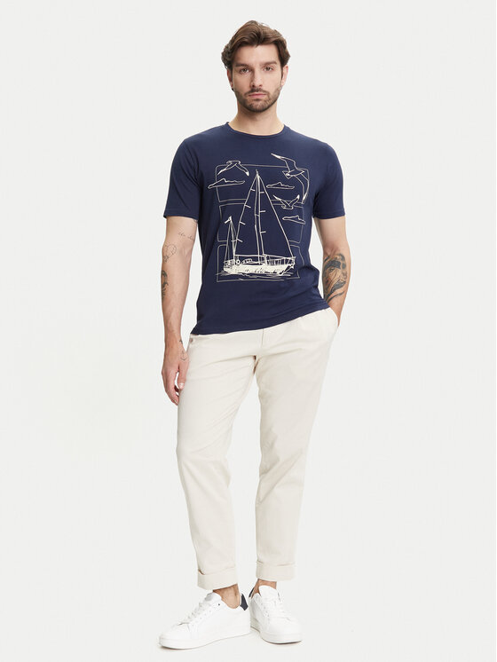 Ysabel Mora Ysabel Mora T-Shirt 90509 Granatowy Regular Fit