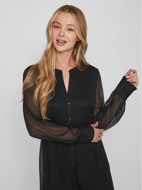 Vila Vila Rochie de zi Falia 14084475 Negru Regular Fit