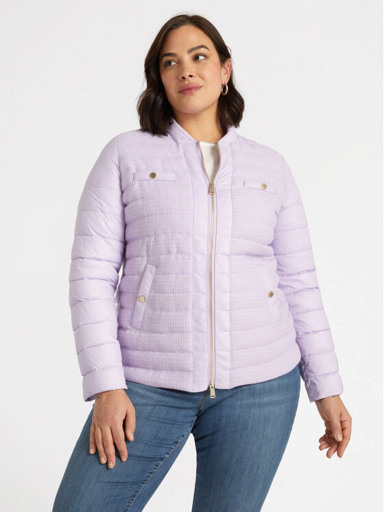 Fiorella Rubino Fiorella Rubino Giubbotto piumino F384T001273N009 Viola A-Line Fit