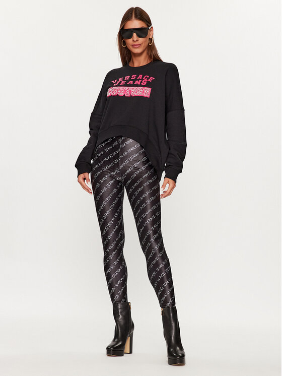 Versace Jeans Couture Versace Jeans Couture Суитшърт 75HAIE07 Черен Regular Fit