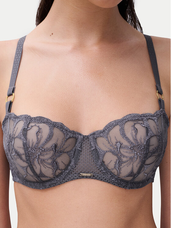 Chantelle Chantelle Сутиен балконет Fleurs C12M50 Сив