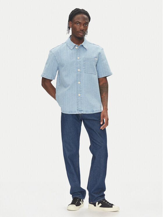 Mustang Mustang camicia di jeans Phoenix 1016653 Blu Boxy Fit