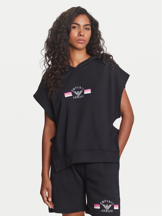Emporio Armani Underwear Emporio Armani Underwear Bluză EW000498 AF10882 UC001 Negru Loose Fit